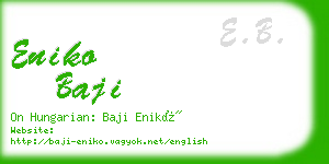 eniko baji business card